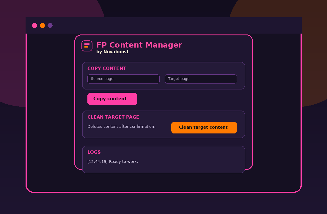 FPContentManager running inside Facebook